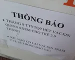 Hết vaccine Quinvaxem cho trẻ 2 - 9 tháng tuổi tại TP.HCM