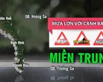 Miền Trung đón ngày đầu năm mới trong tiết trời mưa gió