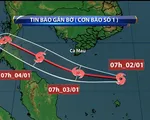 Bão số 1 sẽ gây mưa lớn ở Nam Bộ