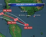 Bão số 1 gây mưa to và gió mạnh ở nhiều vùng biển phía Nam