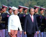 Lễ đón Thủ tướng Nguyễn Xuân Phúc thăm chính thức Myanmar