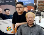 Salon H&agrave; Nội cắt miễn ph&iacute; kiểu t&oacute;c giống &ocirc;ng Trump v&agrave; Chủ tịch Kim Jong-un l&ecirc;n b&aacute;o nước ngo&agrave;i