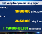 Giá vàng trong nước tăng mạnh