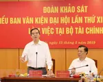 Đoàn Tiểu ban Văn kiện làm việc với Ban cán sự đảng Bộ Tài chính