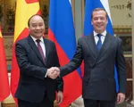 Thủ tướng Nguyễn Xuân Phúc hội đàm với Thủ tướng Nga Dmitry Medvedev