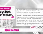 Nâng tuổi nghỉ hưu - Phương án nào phù hợp?