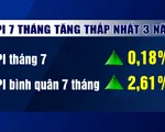 CPI bình quân 7 tháng tăng thấp nhất 3 năm gần đây