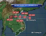 Bão số 4 di chuyển nhanh, hoàn lưu bão gây mưa ở miền Trung