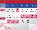 [Inforgraphic] Người lao động có 14 ngày nghỉ lễ, Tết trong năm 2020