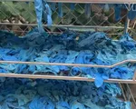Phát hiện cơ sở tái chế găng tay y tế bằng chất tẩy rửa