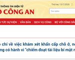 Khám xét khẩn cấp đối với cán bộ phòng Thư ký biên tập và lái xe của UBND TP Hà Nội