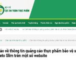 Cảnh báo thông tin quảng cáo sản phẩm Keto Slim, Tận Tâm An, Choles Dios trên một số website