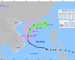 Bão số 9 di chuyển theo hướng Bắc Đông Bắc và suy yếu dần