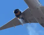 Máy bay boeing 777 hạ cánh an toàn sau khi bị lỗi động cơ
