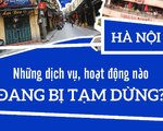 [INFOGRAPHIC] Những dịch vụ, hoạt động nào ở Hà Nội bị tạm dừng?