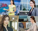 Ngắm gu thời trang công sở ở VTV của Á hậu Thụy Vân