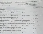 Đề thi môn Toán kỳ thi tốt nghiệp THPT 2021