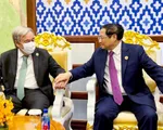 Thủ tướng gặp Tổng Thư k&yacute; LHQ: C&aacute;c nước đang ph&aacute;t triển phải n&acirc;ng cao t&iacute;nh tự lực tự cường