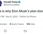 Tài khoản Twitter của ông Donald Trump đã được Elon Musk mở trở lại?