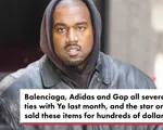 Kanye West bán các thiết kế của Balenciaga, Adidas và Gap với giá 'bèo bọt'