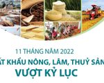 [INFOGRAPHIC] 11 tháng năm 2022: Xuất khẩu nông, lâm, thủy sản đạt hơn 49 tỷ USD