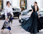 Hoa hậu Lương Thuỳ Linh, Á hậu Phương Anh “lên đồ” dự Paris Fashion Week