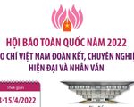 Hội Báo toàn quốc năm 2022: Báo chí Việt Nam đoàn kết, chuyên nghiệp, hiện đại và nhân văn