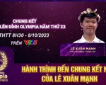 Nhìn lại Hành trình đến Chung kết Đường lên đỉnh Oympia 2023 của Lê Xuân Mạnh