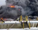 Kho dầu của Nga bốc cháy nghi do bị Ukraine tập kích