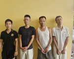 Bắt 4 đối tượng mua bán ma túy tàng trữ vũ khí nóng ở Nghệ An