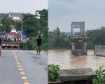 Vụ sập cầu Phong Châu: Khoảng 13 người rơi xuống sông, 4 người được cứu