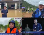 Tinh thần dấn thân, lăn xả của đội ngũ làm báo VTV trong bão lũ