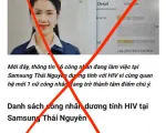 Đăng tin “Nữ công nhân Samsung nhiễm HIV”, nam thanh niên bị xử phạt 7,5 triệu đồng