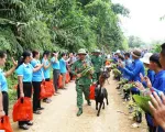 Chia tay lực lượng tìm kiếm cứu hộ, cứu nạn tại Bắc Hà, Lào Cai