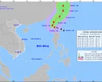 Bão Krathon giật trên cấp 17 có khả năng đi vào Biển Đông