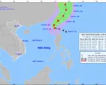 Bão số 5 gây sóng lớn ở Đông Bắc Biển Đông