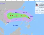 Bão Trami đang trên vùng biển Philippines, cường độ tiếp tục mạnh thêm