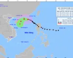 Bão số 8 gây gió mạnh, sóng lớn trên vùng biển Bắc Biển Đông