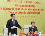 Chủ tịch nước Lương Cường làm việc với Bộ Công an