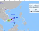 Bão số 10 di chuyển theo hướng Tây Tây Nam, tốc độ khoảng 5km/h