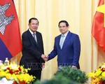 Thủ tướng Phạm Minh Chính hội kiến Chủ tịch Đảng Nhân dân Campuchia Hun Sen