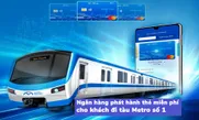Ngân hàng phát hành thẻ miễn phí cho khách đi tàu Metro số 1
