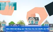 Năm 2024 bất động sản Việt Nam thu hút 18,8% vốn FDI