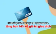 Hệ thống NAPAS xử lý 9,56 tỷ giao dịch, tăng hơn 14% về giá trị giao dịch