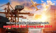 Việt Nam xuất khẩu gần 25 tỷ USD hàng hóa sang Nhật Bản trong năm 2024