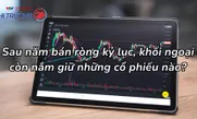 Sau năm bán ròng kỷ lục, khối ngoại còn nắm giữ những cổ phiếu nào?