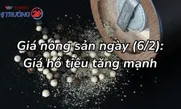 Giá nông sản ngày (6/2): Giá hồ tiêu tăng mạnh