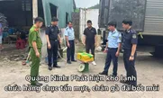 Quảng Ninh: Phát hiện kho lạnh chứa hàng chục tấn mực, chân gà đã bốc mùi