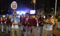 Vietnamese flag flies in Rio Olympic village