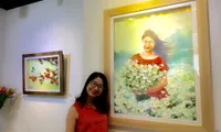 3D flower painting exhibition kicks off in Hanoi